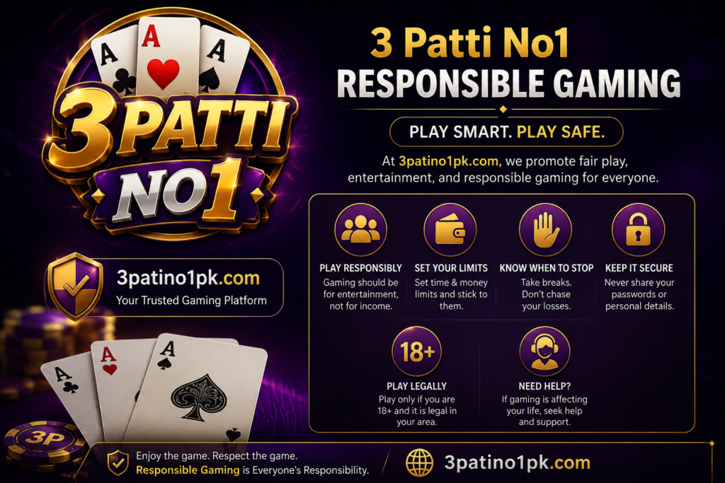 3 Patti No1 | Responsible Gaming 