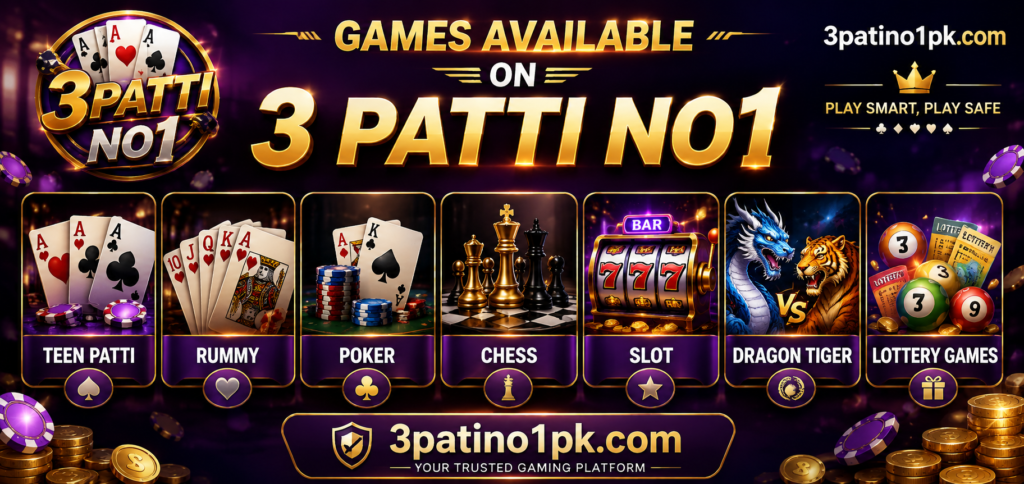 Games Available on 3 Patti No1